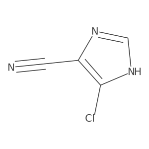 5-chloro-1H-imidazole-4-carbonitrile结构式