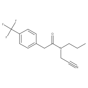 N-(cyanomethyl)-N-propyl-2-[4-(trifluoromethyl)phenyl]acetamide Structure