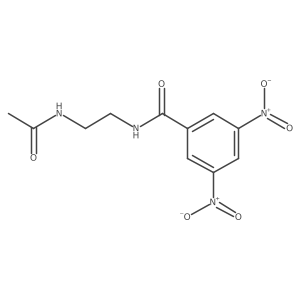 CC(=O)NCCNC(=O)c1cc([N+](=O)[O-])cc([N+](=O)[O-])c1结构式
