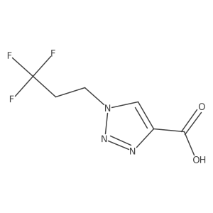 1-(3,3,3-Trifluoropropyl)-1H-1,2,3-triazole-4-carboxylic acid Structure