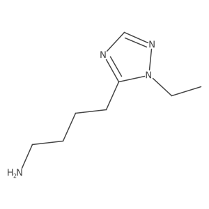 4-(1-Ethyl-1h-1,2,4-triazol-5-yl)butan-1-amine结构式