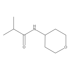 N-(tetrahydro-2H-pyran-4-yl)isobutyramide结构式