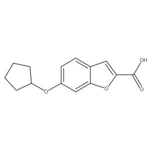 6-(cyclopentoxy)benzofuran-2-carboxylic acid Structure