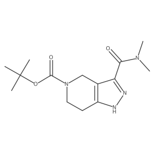 tert-Butyl 3-[(dimethylamino)carbonyl]-1,4,6,7-tetrahydro-5H-pyrazolo[4,3-c]pyridine-5-carboxylate Structure