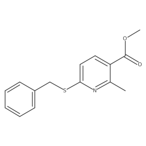 Methyl 6-(benzylthio)-2-methylnicotinate Structure