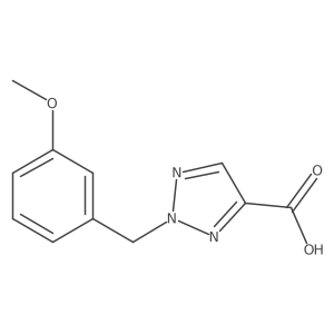 2-(3-Methoxybenzyl)-2H-1,2,3-triazole-4-carboxylic acid结构式
