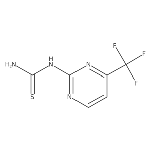 (4-Trifluoromethyl-pyrimidin-2-yl)-thiourea结构式