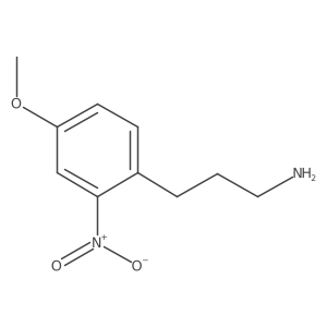 3-(4-Methoxy-2-nitrophenyl)propan-1-amine结构式