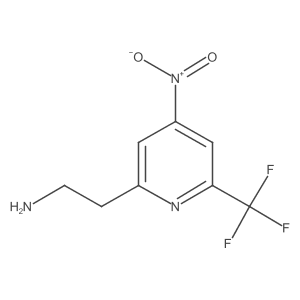 2-[4-Nitro-6-(trifluoromethyl)pyridin-2-YL]ethanamine Structure