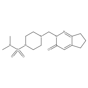 N,N-dimethyl-4-[(3-oxo-3,5,6,7-tetrahydro-2H-cyclopenta[c]pyridazin-2-yl)methyl]piperazine-1-sulfonamide Structure