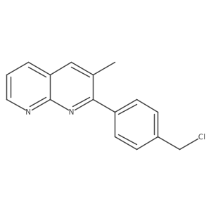 Cc1cc2cccnc2nc1-c1ccc(CCl)cc1结构式