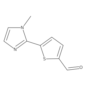 5-(1-Methyl-1H-imidazol-2-YL)thiophene-2-carbaldehyde Structure