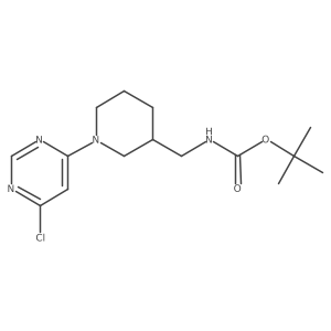 Tert-butyl ((1-(6-chloropyrimidin-4-yl)piperidin-3-yl)methyl)carbamate Structure