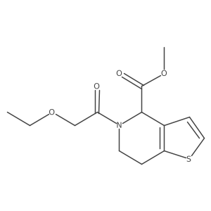 Methyl 5-(2-ethoxyacetyl)-4,5,6,7-tetrahydrothieno[3,2-c]pyridine-4-carboxylate Structure
