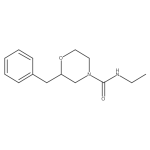 2-benzyl-N-ethylmorpholine-4-carboxamide结构式
