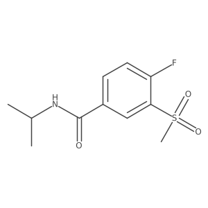 4-fluoro-3-methylsulfonyl-N-propan-2-ylbenzamide Structure