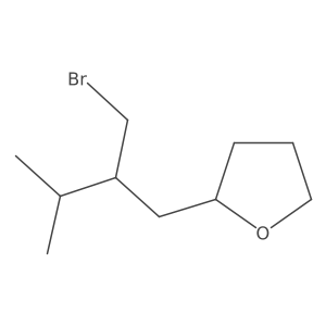 2-(2-(Bromomethyl)-3-methylbutyl)tetrahydrofuran Structure
