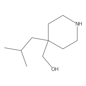 4-Isobutyl-4-piperidylmethanol结构式