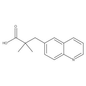 2,2-Dimethyl-3-(quinolin-6-yl)propanoic acid Structure