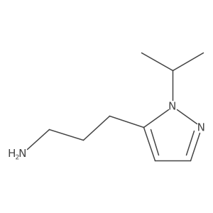 3-[1-(propan-2-yl)-1H-pyrazol-5-yl]propan-1-amine结构式
