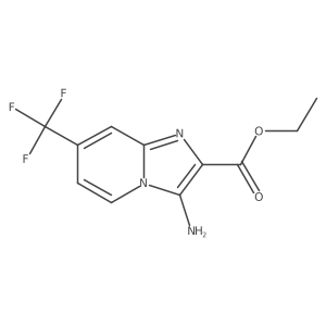 Ethyl 3-amino-7-(trifluoromethyl)imidazo[1,2-a]pyridine-2-carboxylate结构式