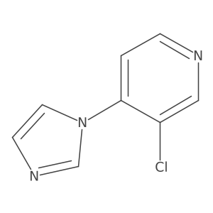 3-Chloro-4-imidazol-1-ylpyridine Structure