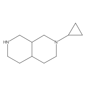 2-Cyclopropyl-decahydro-2,7-naphthyridine结构式