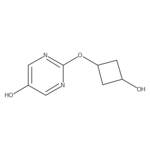 2-[(3-Hydroxycyclobutyl)oxy]-5-pyrimidinol Structure