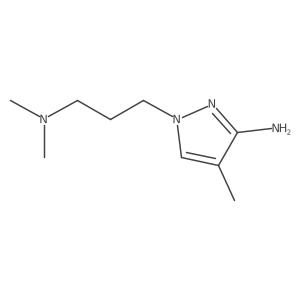 1-[3-(dimethylamino)propyl]-4-methyl-1H-pyrazol-3-amine结构式