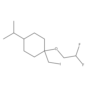 1-(2,2-Difluoroethoxy)-1-(iodomethyl)-4-(propan-2-yl)cyclohexane Structure