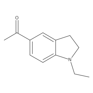 1-(1-Ethyl-2,3-dihydro-1H-indol-5-yl)-ethanone结构式