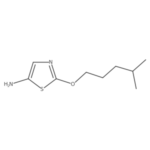 2-[(4-Methylpentyl)oxy]-1,3-thiazol-5-amine结构式