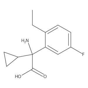 Benzeneacetic acid, I+/--amino-I+/--cyclopropyl-2-ethyl-5-fluoro-, (I+/-R)- Structure