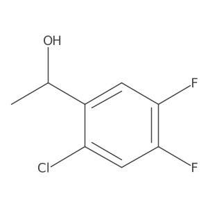 (S)-1-(2-Chloro-4,5-difluorophenyl)ethan-1-ol结构式