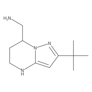 {2-tert-butyl-4H,5H,6H,7H-pyrazolo[1,5-a]pyrimidin-7-yl}methanamine Structure
