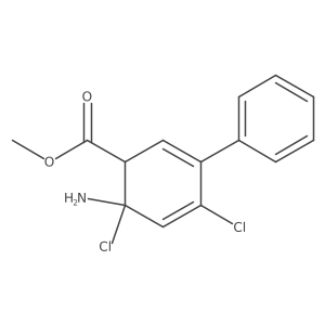 4-Amino-4,6-dichlorobiphenyl-3-carboxylic acid methyl ester结构式