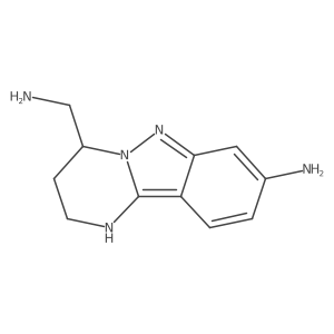 4-(aminomethyl)-1H,2H,3H,4H-pyrimido[1,2-b]indazol-8-amine Structure