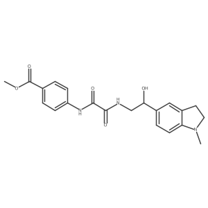 Methyl 4-(2-((2-hydroxy-2-(1-methylindolin-5-yl)ethyl)amino)-2-oxoacetamido)benzoate Structure