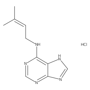 N-(3-methylbut-2-enyl)-7H-purin-6-amine;hydrochloride Structure