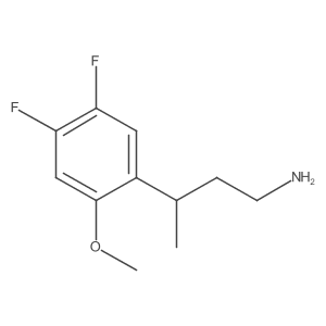 3-(4,5-Difluoro-2-methoxyphenyl)butan-1-amine结构式