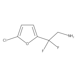 2-(5-Chlorofuran-2-yl)-2,2-difluoroethan-1-amine结构式