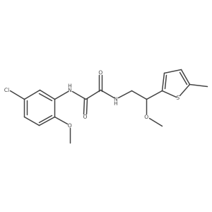 N1-(5-chloro-2-methoxyphenyl)-N2-(2-methoxy-2-(5-methylthiophen-2-yl)ethyl)oxalamide Structure