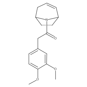 1-((1R,5S)-8-azabicyclo[3.2.1]oct-2-en-8-yl)-2-(3,4-dimethoxyphenyl)ethanone结构式