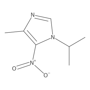 1-isopropyl-4-methyl-5-nitro-1H-imidazole结构式