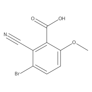 3-Bromo-2-cyano-6-methoxybenzoic acid结构式