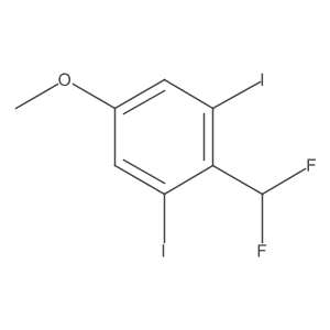 4-Difluoromethyl-3,5-diiodoanisole结构式