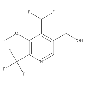(4-(Difluoromethyl)-5-methoxy-6-(trifluoromethyl)pyridin-3-yl)methanol Structure