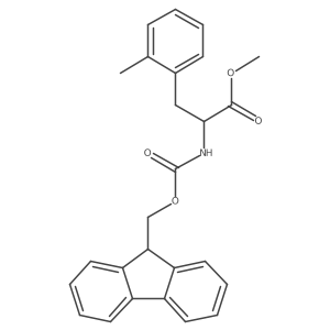 Methyl (2R)-2-{[(9H-fluoren-9-ylmethoxy)carbonyl]amino}-3-(2-methylphenyl)propanoate结构式