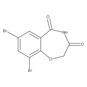 7,9-Dibromo-benzo[f][1,4]oxazepine-3,5-dione Structure