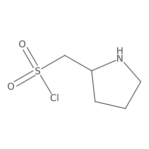 (Pyrrolidin-2-yl)methanesulfonyl chloride Structure